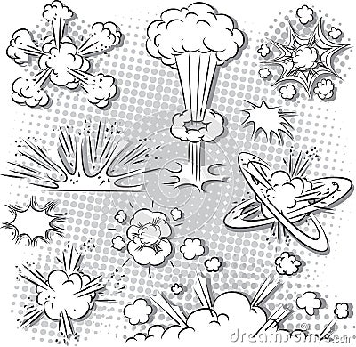 Explosion Bubbles Vector Illustration