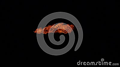 Explosion de boule de feu, caméra à grande vitesse, flamme d'isolement du feu sur le fond noir clips vidéos Explosion de boule de feu, caméra à grande vitesse, flamme d'isolement du feu sur le fond noir clips vidéos