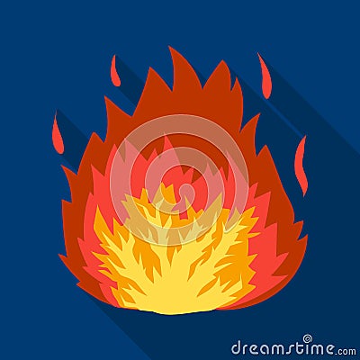 Explosion icon in flat style isolated on white background. Explosions symbol stock vector illustration. Vector Illustration