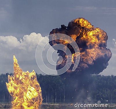 Explosions Stock Photo