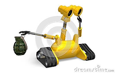 Explosives Handling Robot Stock Photo