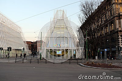 Expogate milan,milano expo2015 Stock Photo