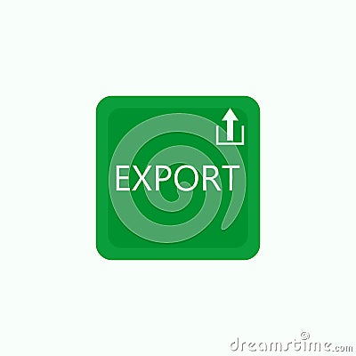 Export button icon logo design Vector Illustration