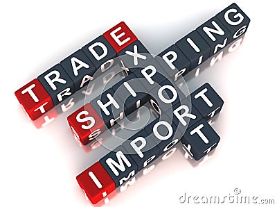 Export import trade Stock Photo