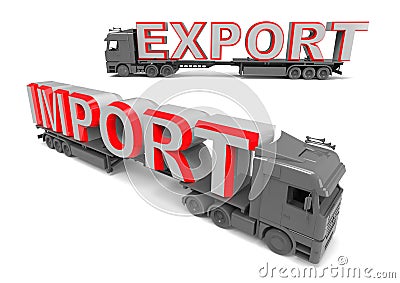 Export import trade concept Stock Photo