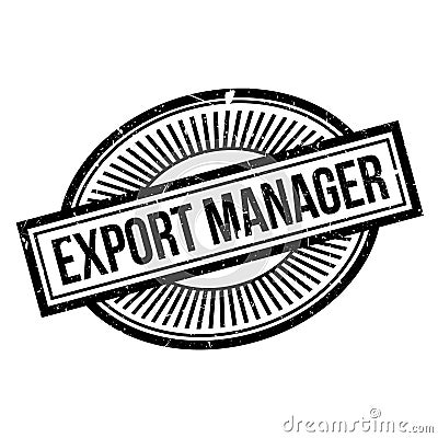 Export Manager rubber stamp Stock Photo