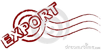 Export stamp Vector Illustration