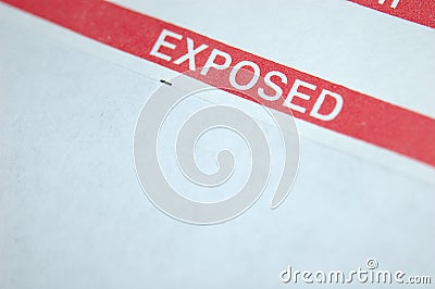 Exposed! Stock Photo