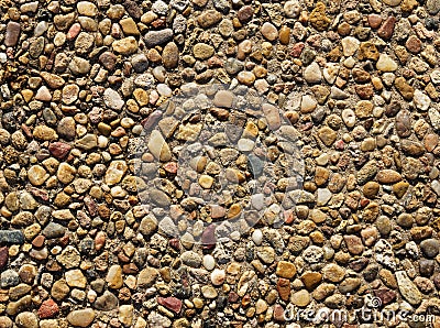 Exposed Aggregate Concrete Stock Photo