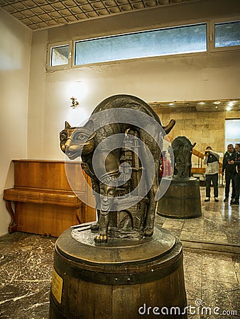 Exposition at the House of Humour and Satire in Gabrovo, Bulgaria. Editorial Stock Photo