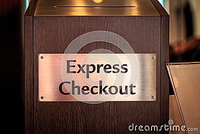 Express checkout Stock Photo