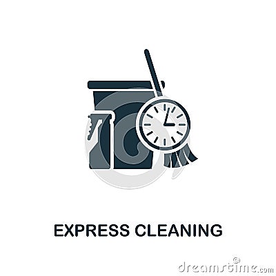 Express Cleaning icon. Line style icon design from cleaning icon collection. UI. Illustration of express cleaning icon. Pictogram Cartoon Illustration