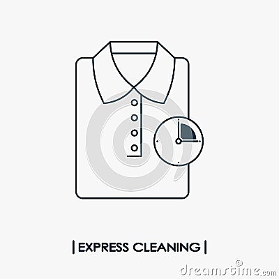 Express cleaning icon Vector Illustration
