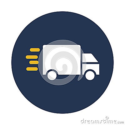 Express delivery, express shipping, truck, transport fully editable vector icon Vector Illustration