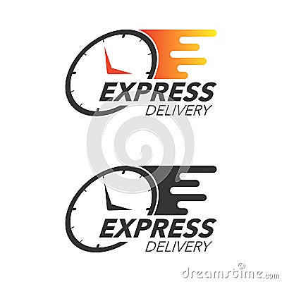 Express delivery icon concept. Watch icon for service, order, fa Vector Illustration