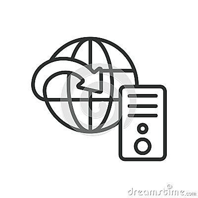 Express icon in line design. Express, fast delivery, express service, speed, quick solution, expedited service, rapid Vector Illustration