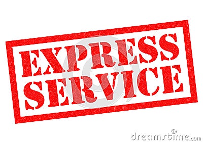 EXPRESS SERVICE Stock Photo