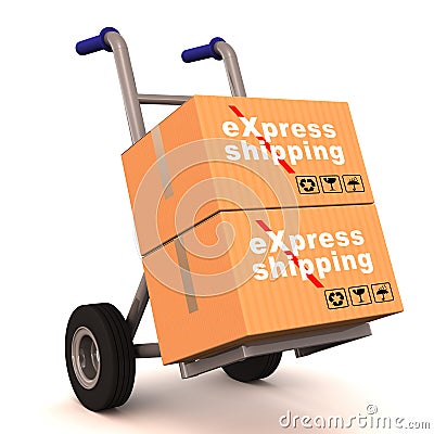 Express shipping Stock Photo