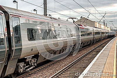 Express train Euston London, UK bound Stock Photo