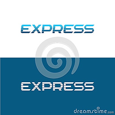 Express word logo Vector Illustration