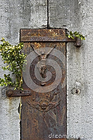 Expression of religiosity on Belgian countryside Stock Photo