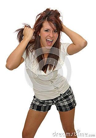 Expressive beautiful girl Stock Photo