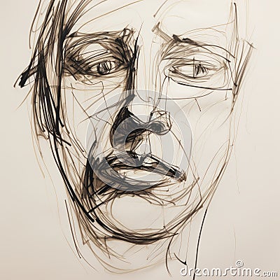 Expressive Portraits: A Beautiful John's Face In The Style Of Simon Birch And Jacob Jordaens Stock Photo