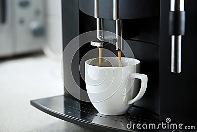 Expresso coffee machine Stock Photo