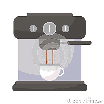 Expresso machine on a white background Vector Illustration