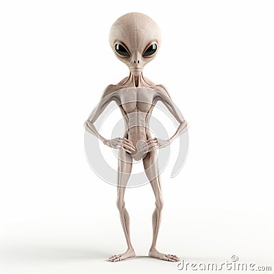 Exquisite Alien Character: Lifelike Representation With Powerful Symbolism Stock Photo