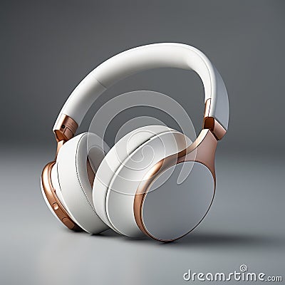 Exquisite Craftsmanship: Wireless Headphones With Minimalist Design And 4k Hd Technology Stock Photo