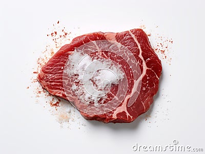 Exquisite Delicacy: Unveiling the Beauty of a Perfectly Presented Piece of Meat Stock Photo