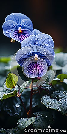 Exquisite And Lg Z9 Minimalist Pansy Flower Mobile Wallpaper Stock Photo