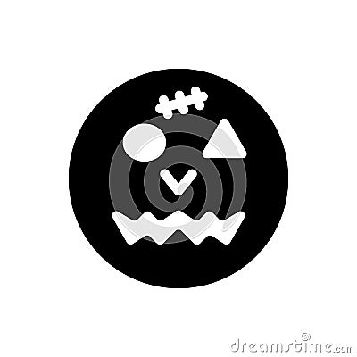 ghost emoticon icon solid illustration helloween Vector Illustration