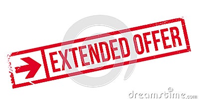 Extended offer stamp Vector Illustration