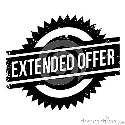 Extended offer stamp Stock Photo