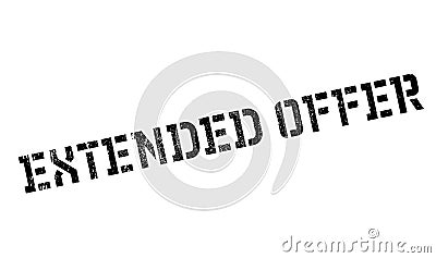 Extended offer stamp Stock Photo