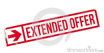 Extended offer stamp Stock Photo