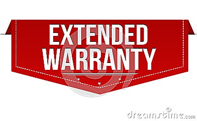 Extended warranty banner design Vector Illustration