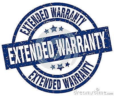 Extended warranty stamp Vector Illustration