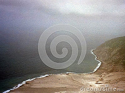 Extensive damage to the southern part of the island of Montserrat following the eruption of the Soufriere Hills volcano Stock Photo