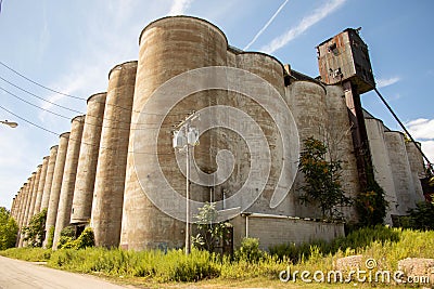 Grain Silos in Buffalo, NY Stock Photo