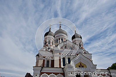 Exterior of Alexander Newski Cathedral, Tallinn Stock Photo