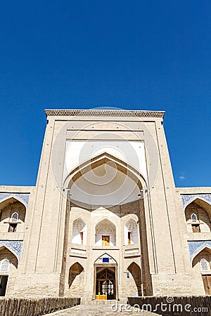 Exterior of the Allakuli Khan Madrassah in Khiva, Uzbekistan Stock Photo