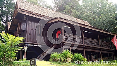 Exterior of antique Ethnic house Stock Photo