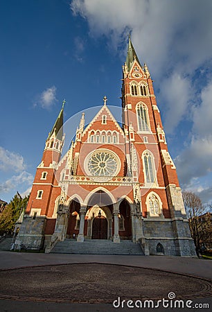 Exterior of Church of the Sacred Heart of Jesus Herz Jesu Kirche in Graz, Styria region, Austria Stock Photo