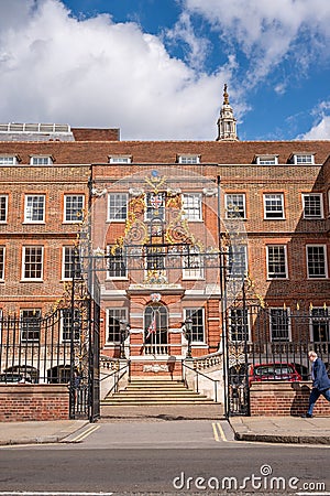 Exterior of the College of Arms building Editorial Stock Photo