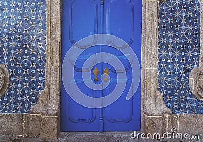 Exterior facade door Stock Photo