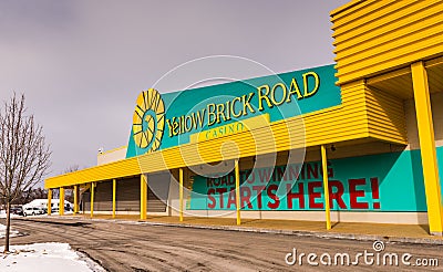 Exterior - Yellow Brick Road Casino - Chittenango, New York Editorial Stock Photo