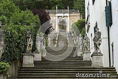 Historic buildings of Monselice, Padua, italy Stock Photo